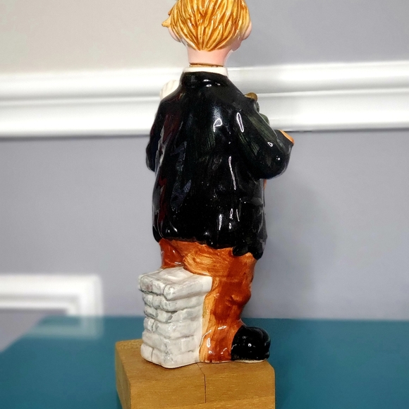 Ceramic Hobo Decanter Hand Painted Clown Music Box - Picture 5 of 7